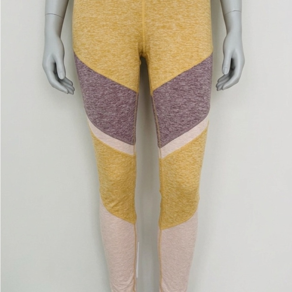ALO Yoga Heathered Mustard yoga pants